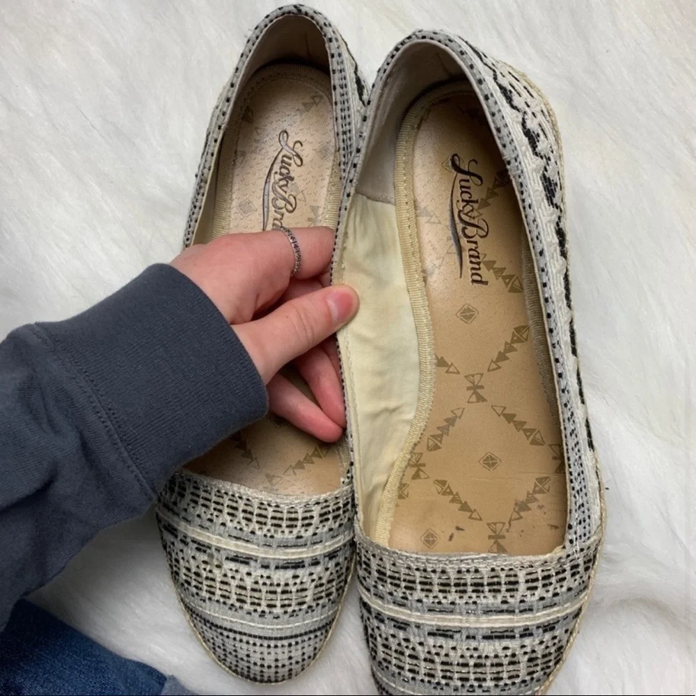 Lucky Brand Woven Espadrille Wedges